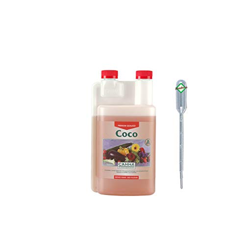 Weedness Canna Coco A&B 1 Liter - Hydrokultur Dünger Kokos Substrat Coco Grow Anbau Indoor Bewässerung von Weedness