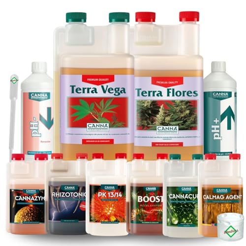 Weedness Canna Terra Professionell 50 Liter + Dünger Big All Extrem - Blumenerde Grow Balkon-Pflanzen Pflanzerde Gartenerde Tomatenerde von Weedness