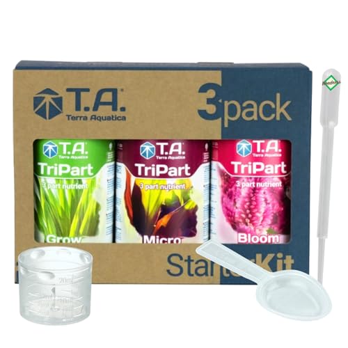 Weedness GHE Dünger Tripak Flora Starter Set Basic 3-teilig – Grow Tomaten Naturdünger NPK Orchideen Palmen Bio Gemüse Bonsai Organischer von Weedness