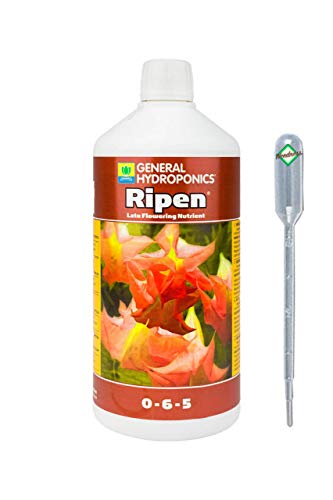 Weedness GHE Ripen 1 Liter Blütestimulator – Bio Dünger NPK Grow Blüte Booster Tomaten Gurken Flüssigdünger Organischer von Weedness
