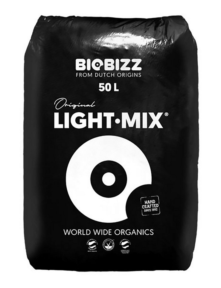 Weedness Gartenbau-Substrat BioBizz Light Mix Sack Blumenerde Balkon-Pflanzen Bio Kokos, mit Premiumerde, 20 Liter von Weedness