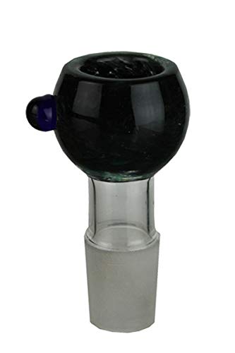 Weedness Glas-Bong-Kopf Heavy Schwarz 18,8 mm Schliff - Steckkopf Bong Kopf Adapter Zubehör Chillum von Weedness