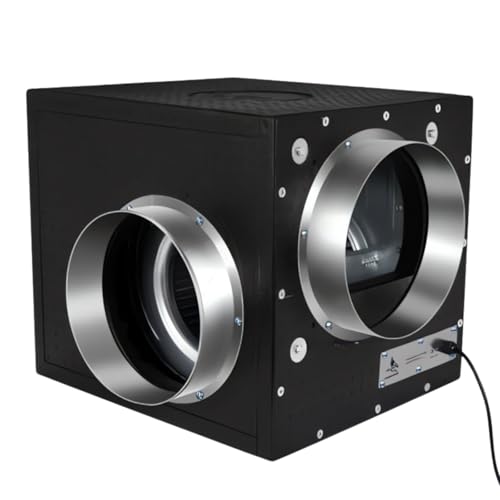 Weedness Grow Abluft Isolierte Absaugbox 250 m3/h - Abluftventilator Rohrventilator Lüfter Growzelt Axiallüfter Rohrlüfter von Weedness