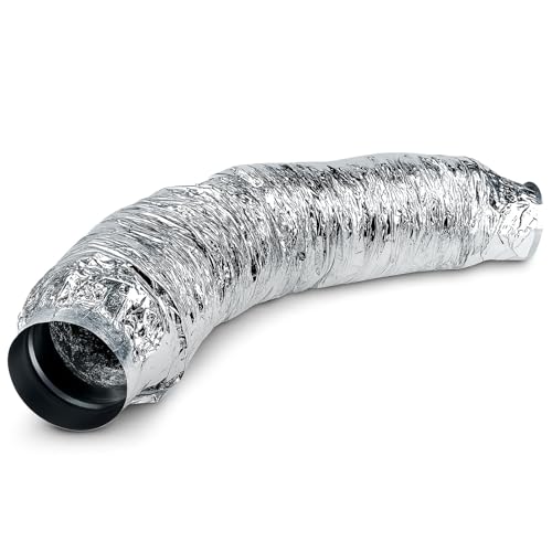 Weedness Grow Abluft Schalldämpfer 125 mm für Abluftsysteme, super flexibel - Rohrlüfter Abluftschlauch Isoliert Indoor Anbau Klimagerät Klimaanlage von Weedness