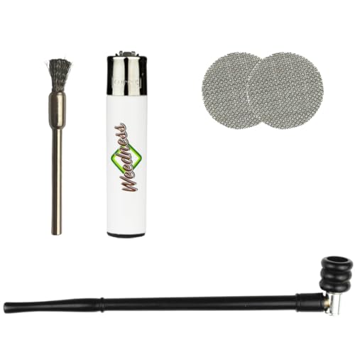 Weedness Holz-Metall-Gandalf-Pfeife Schwarz 20 cm aus Ebenholz Handgeschnitzt 4-teiliges Set – Holzpfeife Set Einsteiger Tabakpfeife Holzpfeifchen Smoking Pipe Lange Purpfeife Friedenspfeife Weedness Holz-Metall-Gandalf-Pfeife Schwarz 20 cm aus Ebenholz Handgeschnitzt 4-teiliges Set – Holzpfeife Set Einsteiger Tabakpfeife Holzpfeifchen Smoking Pipe Lange Purpfeife Friedenspfeife von Weedness