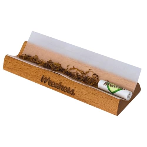 Weedness Joint Drehhilfe aus Ebenholz 110 mm für Long Paper - Grow Drehunterlage Bauunterlage Drehmaschine Tablett Rolling Box von Weedness