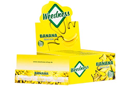 Weedness Long-Paper mit Geschmack King Size 50 Heftchen Banana - Bunte Papers Long Papes mit Geschmack Blunt Smoking Weedness Long-Paper mit Geschmack King Size 50 Heftchen Banana - Bunte Papers Long Papes mit Geschmack Blunt Smoking von Weedness