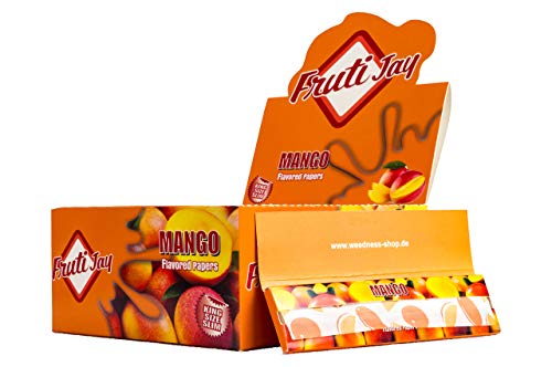 Weedness Long-Paper mit Geschmack King Size 50 Heftchen Mango - Bunte Papers Long Papes mit Geschmack Blunt Smoking Weedness Long-Paper mit Geschmack King Size 50 Heftchen Mango - Bunte Papers Long Papes mit Geschmack Blunt Smoking von Weedness