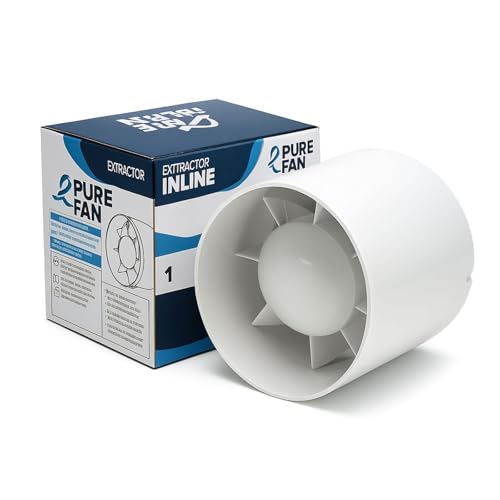 Weedness Grow Lüfter 190 m³/h 125 mm Anschluss - Anbau Indoor Abluft Rohrlüfter Abluftventilator Rohrventilator Growzelt Axiallüfter von Weedness