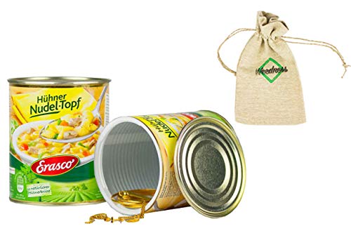 Weedness Nudeltopf Dosen-Safe Geldversteck - Dosentresor Versteckdose Geheimversteck Mini Tresor Strandsafe von Weedness