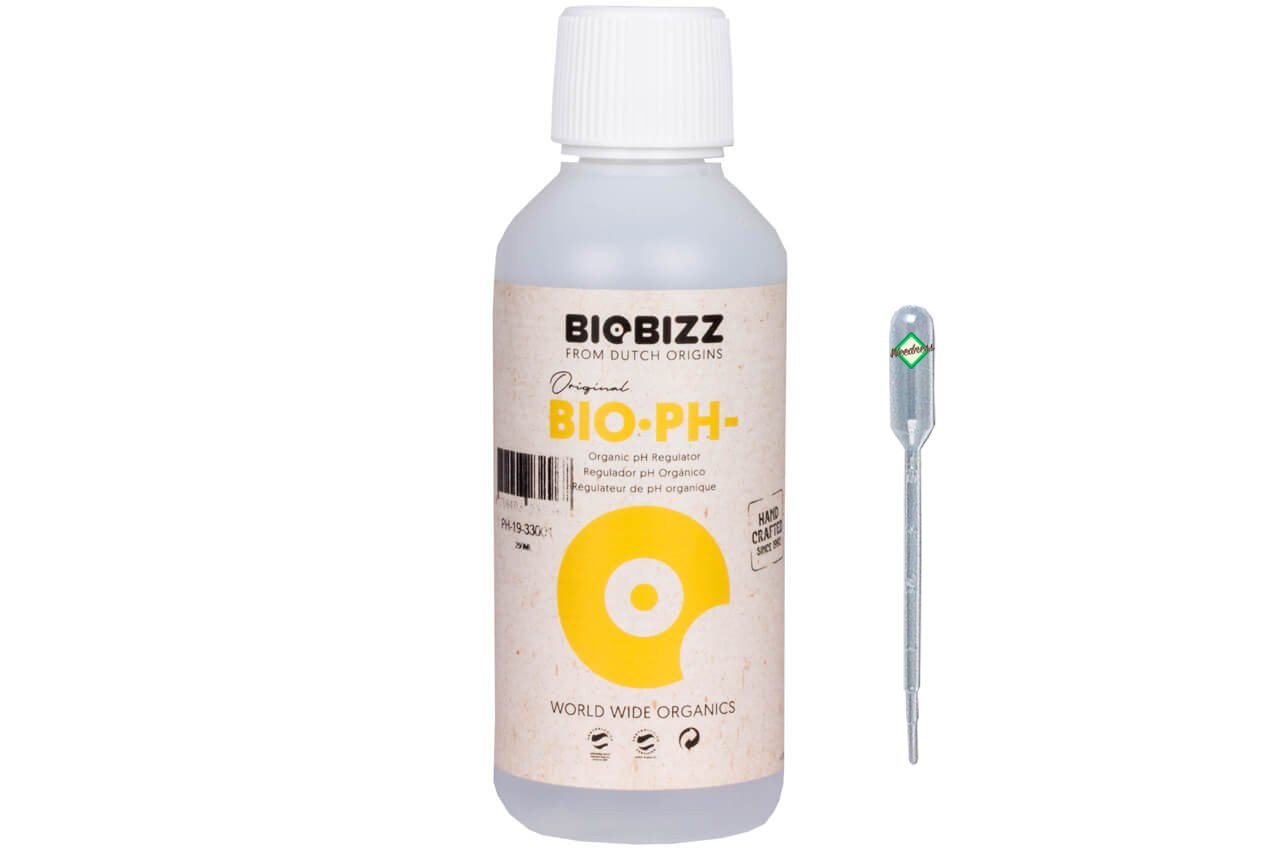 Weedness Pflanzendünger BioBizz Bio pH- Minus Flüssig pH-Heber Grow Anbau Dünger, 10 Liter von Weedness