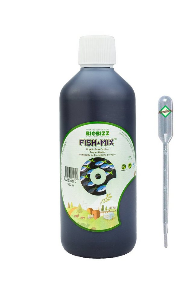 Weedness Pflanzendünger BioBizz Fish Mix Naturdünger Flüssig Orchideen Bio Organisch Tomaten, 5 Liter von Weedness