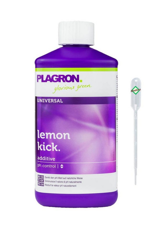 Weedness Pflanzendünger Plagron Lemon Kick pH- Minus Biologischer pH-Senker Grow Anbau, 500 ml von Weedness