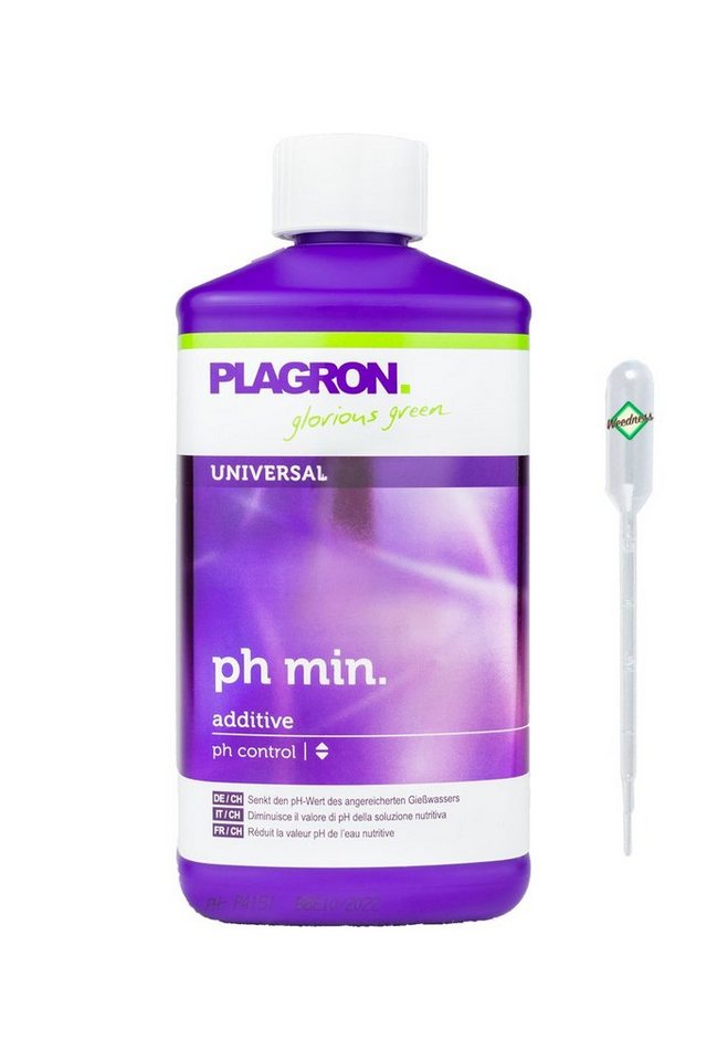 Weedness Pflanzendünger Plagron pH- Minus ph-senker Dünger Pflanzen Grow Anbau, 1 Liter von Weedness