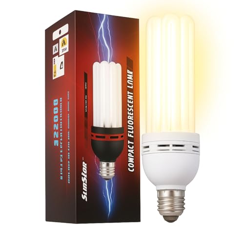 Weedness ESL Pflanzenlampe 200 Watt Energiesparlampe Blütephase – E40 Fassung 2700K Grow Anbau Indoor Lampe Birne von Weedness