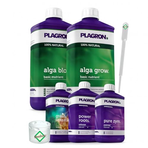 Weedness Plagron Dünger Set All-Star Alga Starterbox Grow Anbau Indoor - Bio NPK Organischer Flüssig Tomaten von Weedness