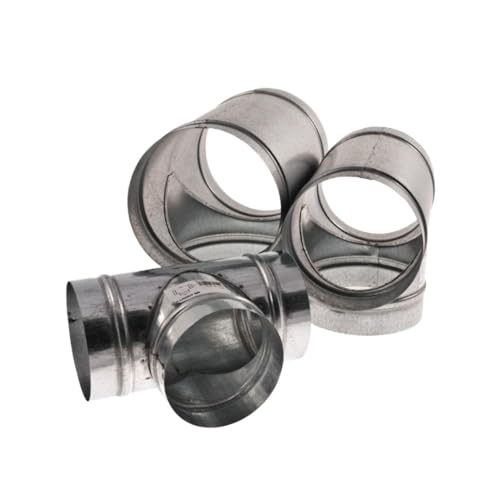 Weedness T-Stück 150 mm - Rohrlüfter Abluft Aktivkohlefilter Grow Lüfter Ablauftschlauch Adapter Klimaanlage Klimagerät Anschluss von Weedness