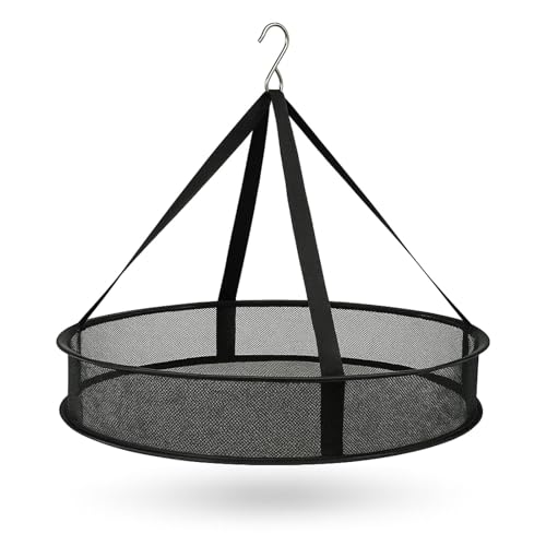 Weedness Grow Trocken-Netz Ø 46 cm 1 Lagig zum Aufhängen – Anbau Indoor & Outdoor Ernte Kräuter Trocknen Trocknungsnetz Gemüse Früchte von Weedness