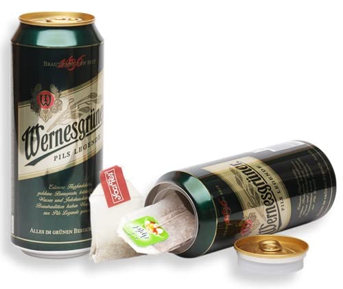 Weedness Wernesgrüner Bier Geldversteck Dosen-Safe - Dosentresor Versteckdose Geheimversteck Mini Tresor Strandsafe von Weedness