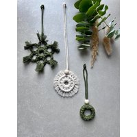 Christbaumschmuck Makramme Tannebaum Geschenkanhänger von WeekendMakramee