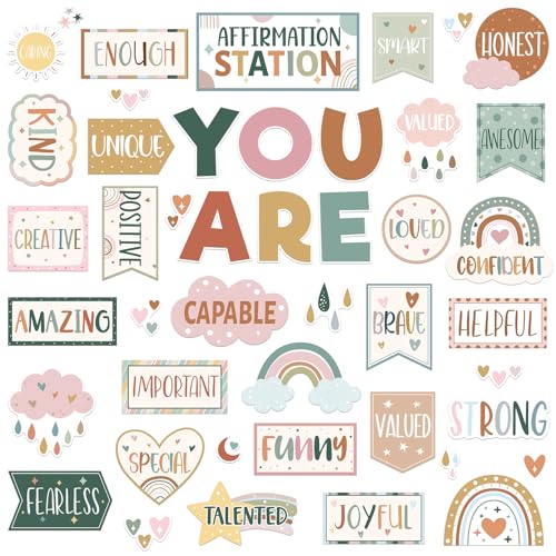 Weekgrat 45 Stück Boho Affirmation Station Pinnwand Set Motivationsposter Klassenzimmer Spiegel Wachstum Denkweise Dekor Positive Affirmationen Akzente Ausschnitte für Schule Büro Zuhause Lehrer Weekgrat 45 Stück Boho Affirmation Station Pinnwand Set Motivationsposter Klassenzimmer Spiegel Wachstum Denkweise Dekor Positive Affirmationen Akzente Ausschnitte für Schule Büro Zuhause Lehrer von Weekgrat