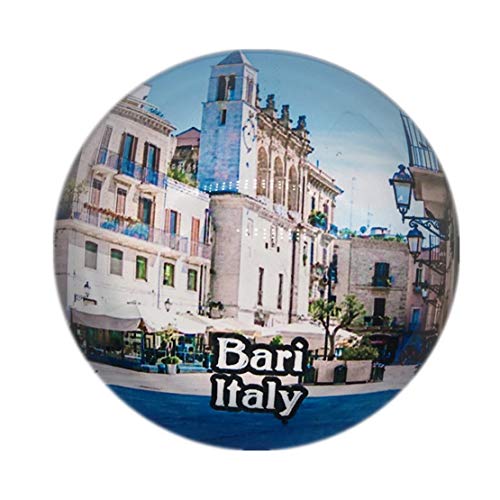 Bari Italien Kühlschrankmagnet 3D Kristallglas Tourist Stadt Reise Souvenir Sammlung Geschenk Starke Kühlschrank Aufkleber von Weekino Souvenir