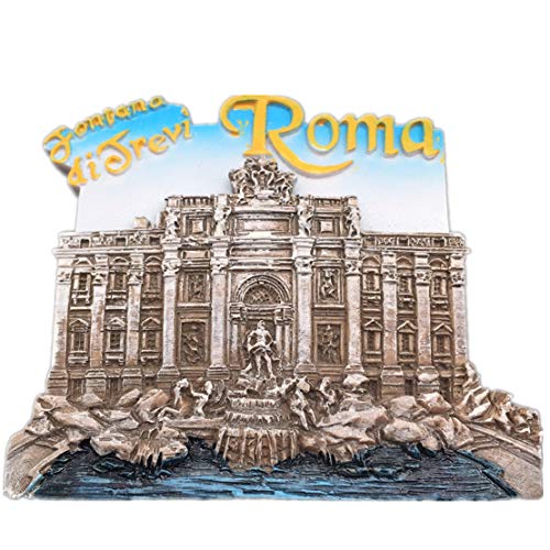 Fontana di Trevi Kühlschrankmagnet aus Kunstharz, 3D-Städtetrip Reise-Souvenir, Sammlerstück von Weekino Souvenir