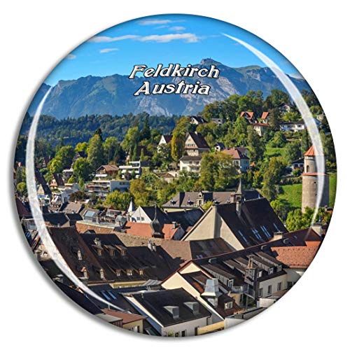 Feldkirch Österreich Kühlschrankmagnet 3D Kristallglas Touristische Stadtreise Souvenir Collection Geschenk Starker Kühlschrank Aufkleber von Weekino