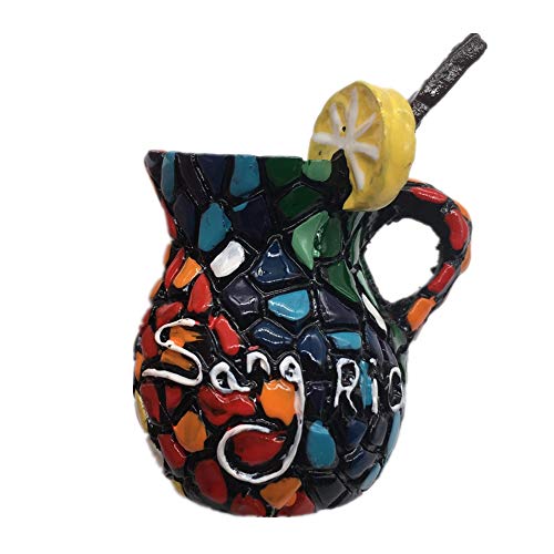 Kühlschrankmagnet Sangria Bier Spanien 3D Harz Handgemachtes Handwerk Tourist Travel City Souvenir Sammlung Brief Kühlschrank Aufkleber von Weekino