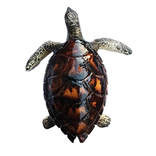 Schildkröte Malediven Harz 3D Starker Kühlschrankmagnet Souvenir Tourist Geschenk Chinesischer Magnet handgefertigt Handwerk Kreative Heim- und Küchendekoration Magnetaufkleber von Weekino