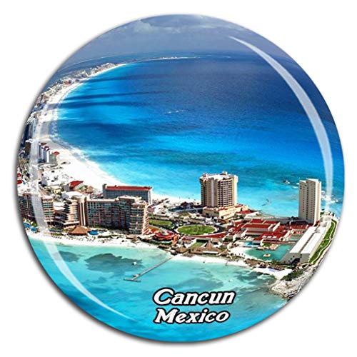 Weekino Cancun Mexiko Kühlschrankmagnet 3D Kristallglas Tourist City Travel Souvenir Collection Geschenk Strong Refrigerator Sticker von Weekino