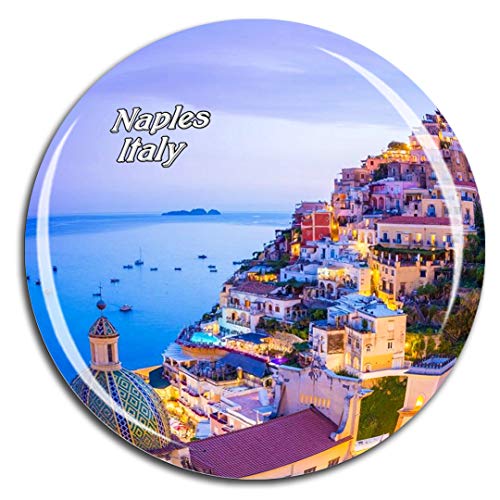 Weekino Italien Amalfi Neapel Kühlschrankmagnet 3D Kristallglas Touristische Stadtreise City Souvenir Collection Geschenk Starker Kühlschrank Aufkleber von Weekino