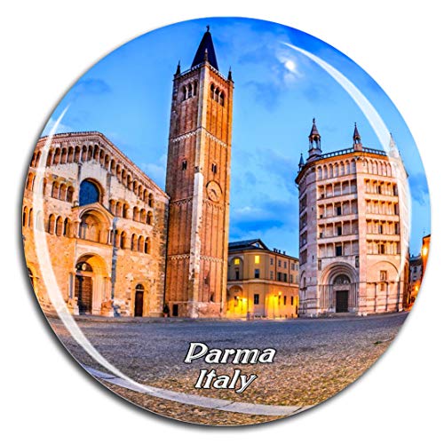 Weekino Italien Parma Kathedrale Kühlschrankmagnet 3D Kristallglas Touristische Stadtreise City Souvenir Collection Geschenk Starker Kühlschrank Aufkleber von Weekino