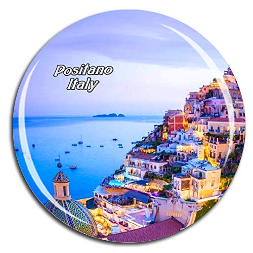 Weekino Italien Positano Kühlschrankmagnet 3D Kristallglas Touristische Stadtreise City Souvenir Collection Geschenk Starker Kühlschrank Aufkleber von Weekino