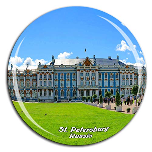 Weekino Katharinenpalast und Park St. Petersburg Russland Kühlschrankmagnet 3D Kristallglas Tourist Stadt Reise Souvenir Sammlung Geschenk Starke Kühlschrank Aufkleber von Weekino