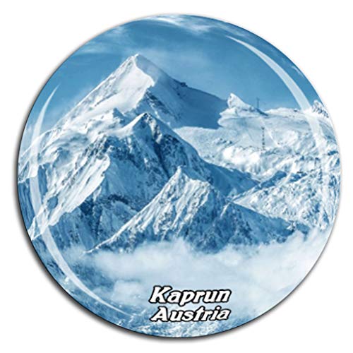 Weekino Kitzsteinhorn Kaprun Österreich Kühlschrankmagnet 3D Kristallglas Tourist City Travel Souvenir Collection Geschenk Strong Refrigerator Sticker von Weekino