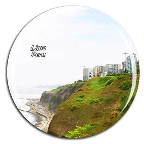 Weekino Miraflores Lima Peru Kühlschrankmagnet 3D Kristallglas Touristische Stadtreise City Souvenir Collection Geschenk Starker Kühlschrank Aufkleber von Weekino