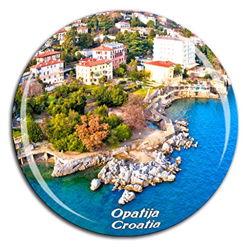 Weekino Opatija Kroatien Kühlschrankmagnet 3D Kristallglas Tourist City Travel Souvenir Collection Geschenk Starke Kühlschrank Aufkleber von Weekino