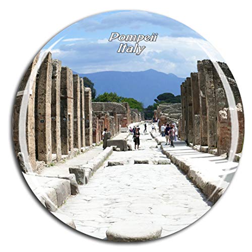 Weekino Pompeji Neapel Italien Kühlschrankmagnet 3D Kristallglas Touristische Stadtreise City Souvenir Collection Geschenk Starker Kühlschrank Aufkleber von Weekino