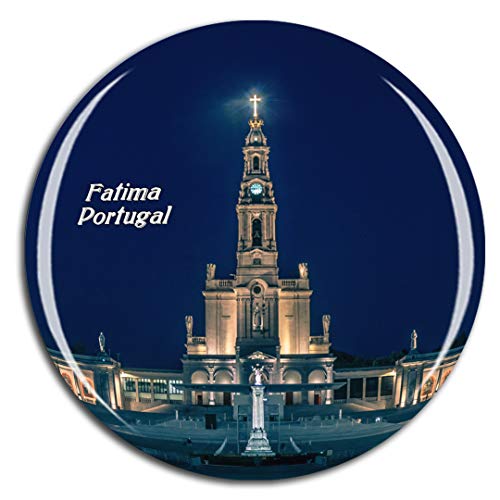 Weekino Portugal Fatima-Schongebiet Kühlschrankmagnet 3D Kristallglas Touristische Stadtreise City Souvenir Collection Geschenk Starker Kühlschrank Aufkleber von Weekino