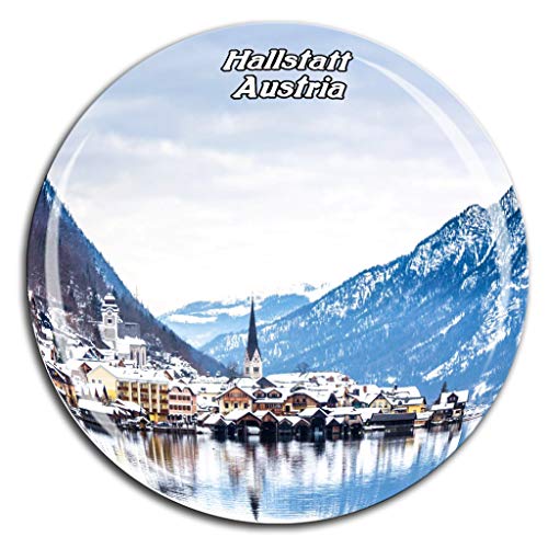 Weekino See Hallstatt Österreich Kühlschrankmagnet 3D Kristallglas Tourist City Travel Souvenir Collection Geschenk Starke Kühlschrank Aufkleber von Weekino