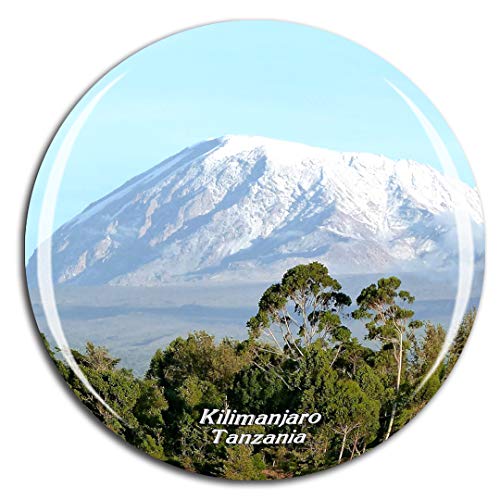 Weekino Tansania Kilimanjaro Kühlschrankmagnet 3D Kristallglas Touristische Stadtreise City Souvenir Collection Geschenk Starker Kühlschrank Aufkleber von Weekino