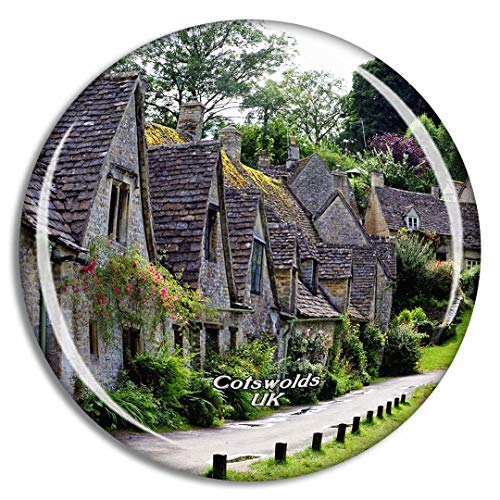 Weekino UK England Cotswolds Countryside Village Kühlschrankmagnet Reise-Souvenir City Collection 3D Kristall Glas Geschenk Starke Kühlschrank-Aufkleber von Weekino