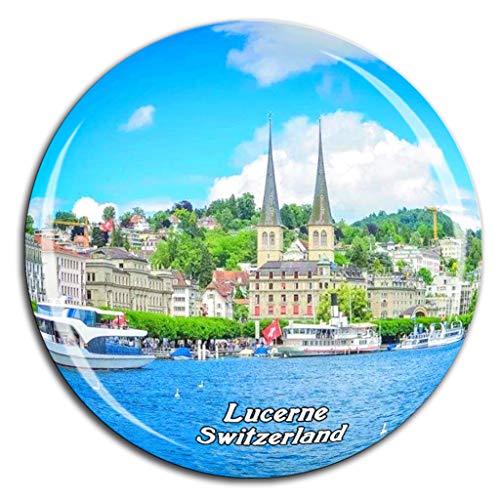 Weekino Vierwaldstättersee Schweiz Kühlschrankmagnet 3D Kristallglas Tourist City Travel Souvenir Collection Geschenk Strong Refrigerator Sticker von Weekino