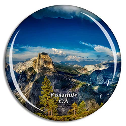 Weekino Yosemite National Park Kalifornien USA Kühlschrankmagnet 3D Kristallglas Touristische Stadtreise City Souvenir Collection Geschenk Starker Kühlschrank Aufkleber von Weekino