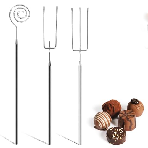 Weenwill Pralinengabel,3 Stück Pralinengabeln Edelstahl Schokoladen-Pralinen-Besteck Pralinen Selber Patisserie-Gabeln für Handgemachte Pralinen,Süßigkeiten,Trüffel Weenwill Pralinengabel,3 Stück Pralinengabeln Edelstahl Schokoladen-Pralinen-Besteck Pralinen Selber Patisserie-Gabeln für Handgemachte Pralinen,Süßigkeiten,Trüffel von Weenwill