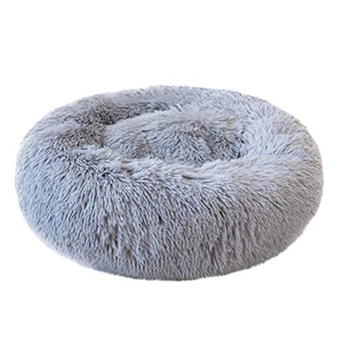 Weesey Haustierbett Hundebett Katzenbett Rundes Plüsch Hundesofa Katzensofa Kissen in Doughnut-Form für Haustiere (Katzen und kleine Hunde) 70cm. von Weesey