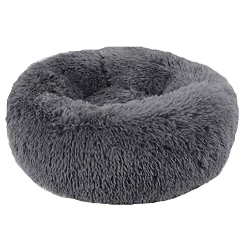 Weesey Haustierbett Hundebett Katzenbett Rundes Plüsch Hundesofa Katzensofa Kissen in Doughnut Form für Haustiere (Katzen und kleine Hunde) von Weesey