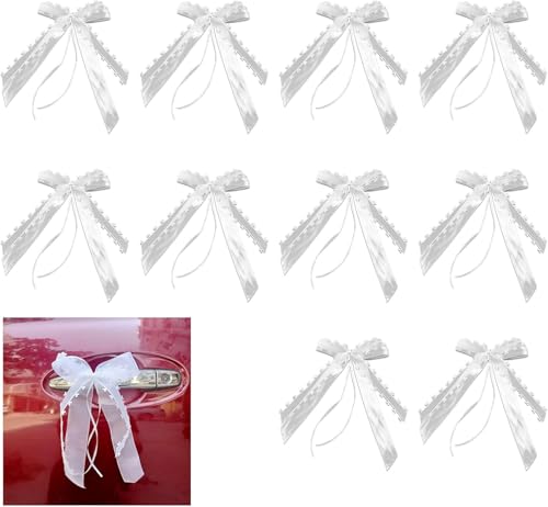 12 Stück Autoschleifen Hochzeit Autoschmuck,Auto Deko Schleifen,Hochzeitsauto Schleife Mit Herzen Spitze 12 Stück Autoschleifen Hochzeit Autoschmuck,Auto Deko Schleifen,Hochzeitsauto Schleife Mit Herzen Spitze von Wefaly