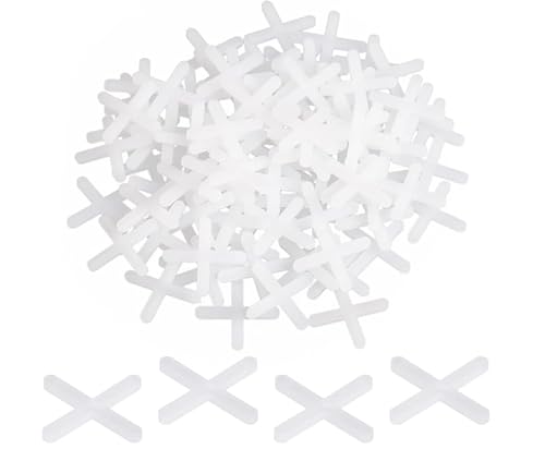 500 Stück Weiß Fliesenkreuze, 3mm Kunststoff Fugenkreuze, Fliesen Abstandshalter, Fugenkreuz für Genaue Positionierung, Abstandhalter Fliesenfugen, Fliesenverlegehilfe, für Wand, Bodenfliesen 500 Stück Weiß Fliesenkreuze, 3mm Kunststoff Fugenkreuze, Fliesen Abstandshalter, Fugenkreuz für Genaue Positionierung, Abstandhalter Fliesenfugen, Fliesenverlegehilfe, für Wand, Bodenfliesen von Wefaly